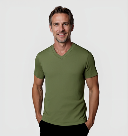 Pack de 4 Col V - Kaki