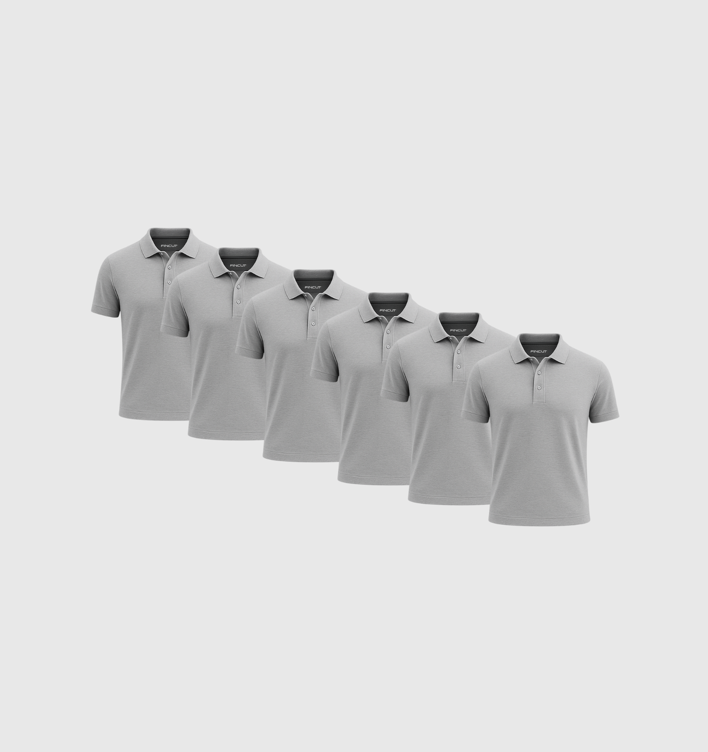 Pack de 6 Polos - Gris